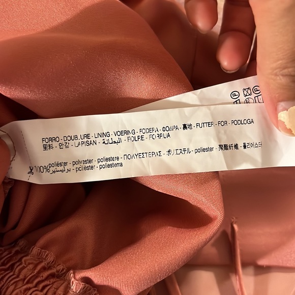 Zara pink stain draped mini dress - Picture 14 of 16